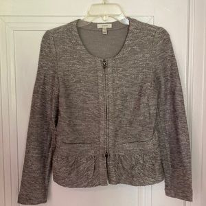 J Crew ladies soft grey jacket; sz S; perfect condition; discount shipping
